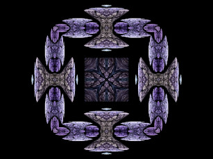 Картинка 3д графика fractal фракталы фрактал узор