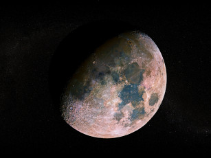 Картинка космос луна звезды