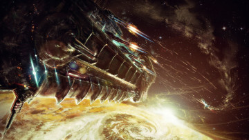 Картинка видео игры bulletstorm летательный апарат космос