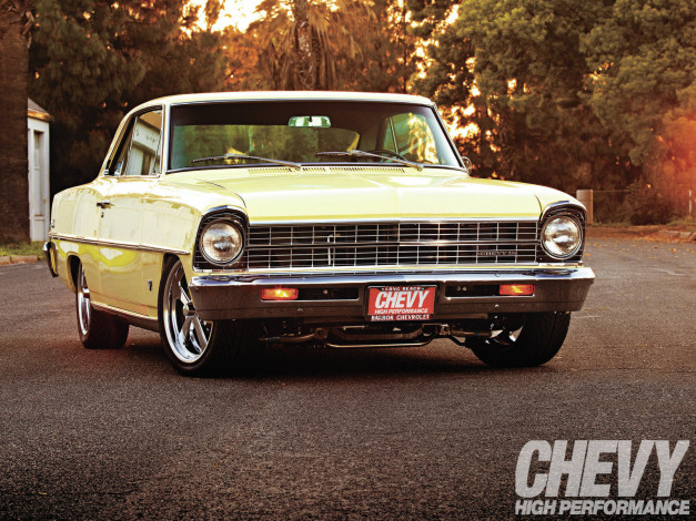 Обои картинки фото 1967, chevrolet, nova, автомобили