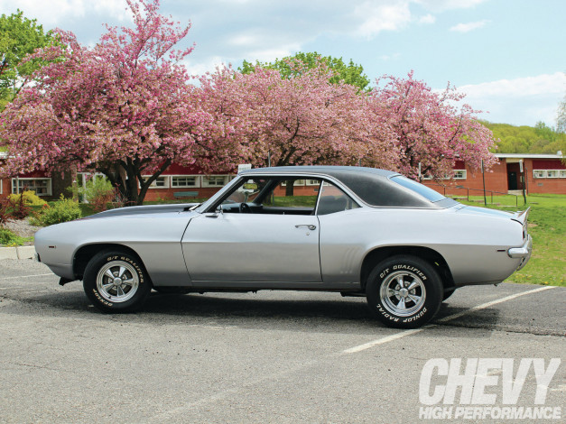 Обои картинки фото 1969, chevrolet, camaro, автомобили