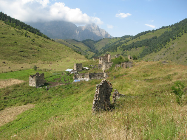 Обои картинки фото тумги, города, исторические, архитектурные, памятники, кавказ, ингушетия