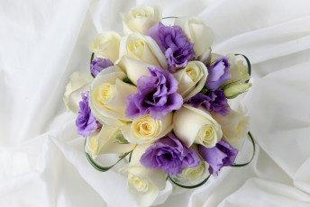 Картинка цветы букеты композиции розы эустома