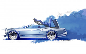 Картинка автомобили рисованные bentley