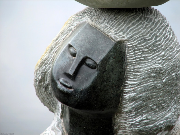 Обои картинки фото разное, рельефы, статуи, музейные, экспонаты, лицо