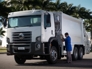 Картинка автомобили мусоровозы volkswagen constellation 17-280 de lixo 2011г
