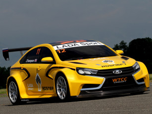 Картинка автомобили ваз lada желтый 2014г concept wtcc vesta