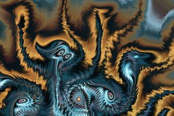 Картинка 3д+графика фракталы+ fractal цвета фон узор