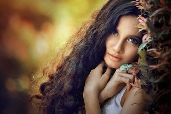 Картинка девушки -unsort+ лица +портреты волосы взгляд портрет