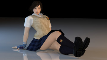 Картинка 3д+графика аниме+ anime девушка взгляд