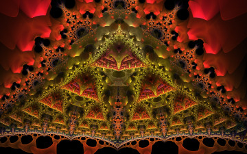 Картинка 3д+графика фракталы+ fractal узор цвета фон