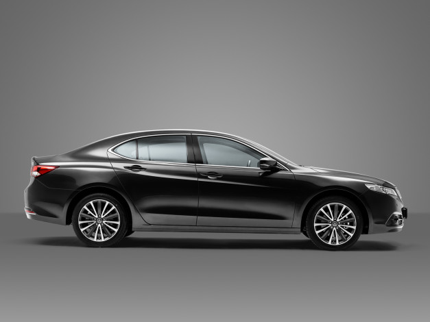 Обои картинки фото автомобили, acura, темный, 2014г, ru-spec, tlx