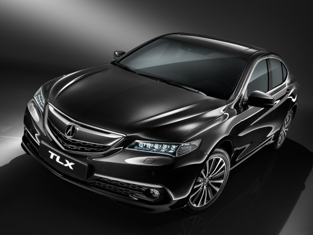 Обои картинки фото автомобили, acura, темный, 2014г, ru-spec, tlx