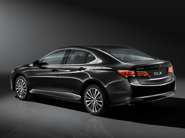 Обои картинки фото автомобили, acura, темный, 2014г, ru-spec, tlx