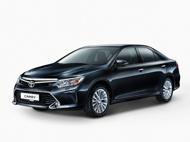 Обои картинки фото автомобили, toyota, cis-spec, camry, темный, 2014г