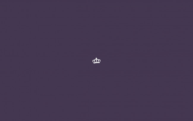 Обои картинки фото рисованные, минимализм, фиолетовый, корона