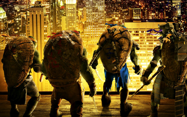 Обои картинки фото teenage mutant ninja turtles 2014, кино фильмы, teenage mutant ninja turtles, 2014, ниндзя, Черепашки