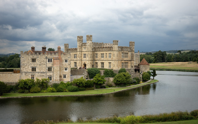 Обои картинки фото замок лидс , англия, города, замки англии, замок, лидс