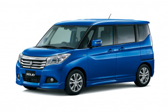 Картинка автомобили suzuki синий 2015г hybrid solio
