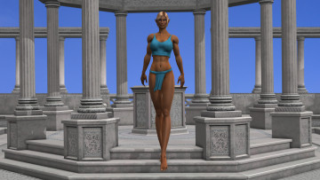 Картинка 3д+графика эльфы+ elves фон взгляд эльфийка