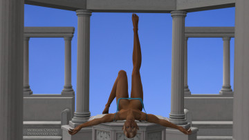 обоя 3д графика, эльфы , elves, взгляд, эльфийка, фон