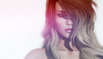 Картинка 3д+графика портрет+ portraits взгляд волосы портрет девушка