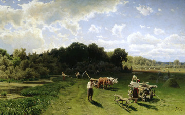 Картинка рисованное николай+сергеев сенокос