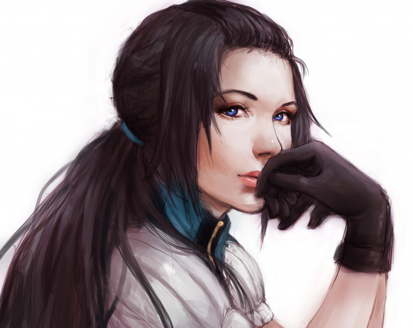 Обои картинки фото рисованное, люди, девушка