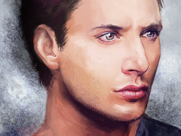 Обои картинки фото рисованное, люди, актёр, сверхъестественное, дженсен, эклз, парень