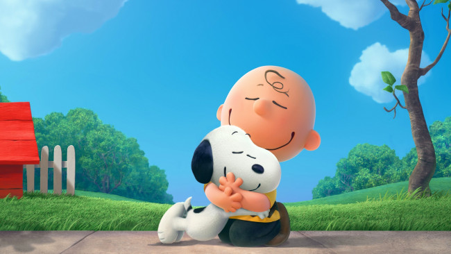 Обои картинки фото the peanuts movie, мультфильмы, снупи, и, мелочь, пузатая, в, кино