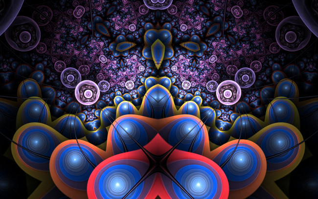 Обои картинки фото 3д графика, фракталы , fractal, цвета, фон, узор