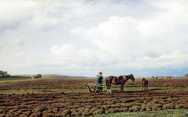 Обои картинки фото рисованное, михаил клодт, поле