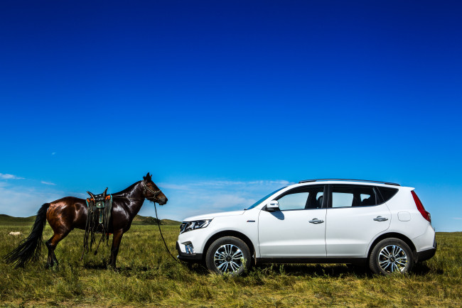 Обои картинки фото автомобили, geely, vision, suv, 2016г