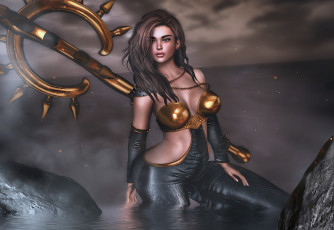 Картинка 3д+графика фантазия+ fantasy девушка