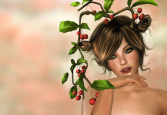 Картинка 3д+графика портрет+ portraits девушка