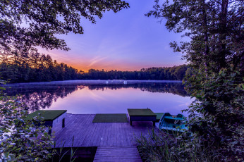 Картинка природа реки озера вечер