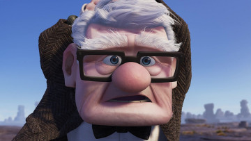 Картинка мультфильмы up дедушка очки бабочка