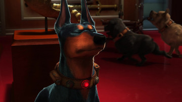 Картинка мультфильмы up доберман ошейник собака