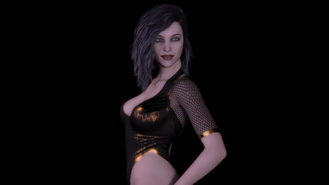 Обои картинки фото 3д графика, люди , people, фон, взгляд, девушка