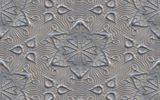 Обои картинки фото 3д графика, текстуры ,  textures, цветы, texture, орнамент, текстура, узор, фон, серый, metalic, gray
