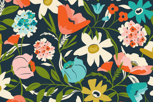 Обои картинки фото векторная графика, цветы , flowers, цвет, фон, текстура