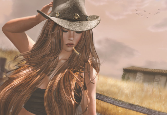 Обои картинки фото 3д графика, люди , people, девушка