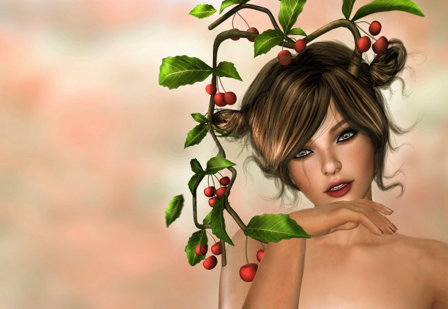 Обои картинки фото 3д графика, портрет , portraits, девушка