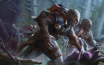 Картинка фэнтези существа орки фон униформа