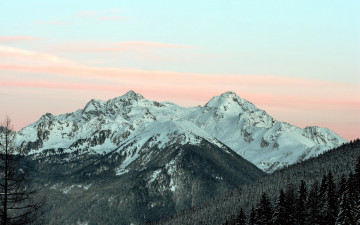 Картинка природа горы вершины снег