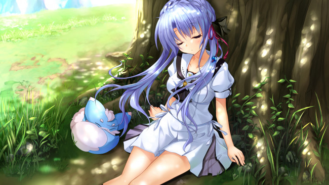 Обои картинки фото аниме, summer pockets, девушка