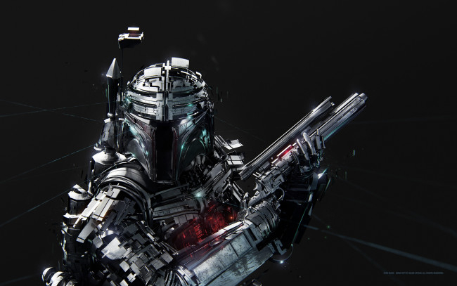 Обои картинки фото фэнтези, _star wars, adam, spizak, boba, fett, star, wars