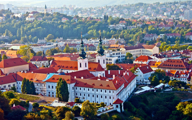 Обои картинки фото города, прага , Чехия, панорама