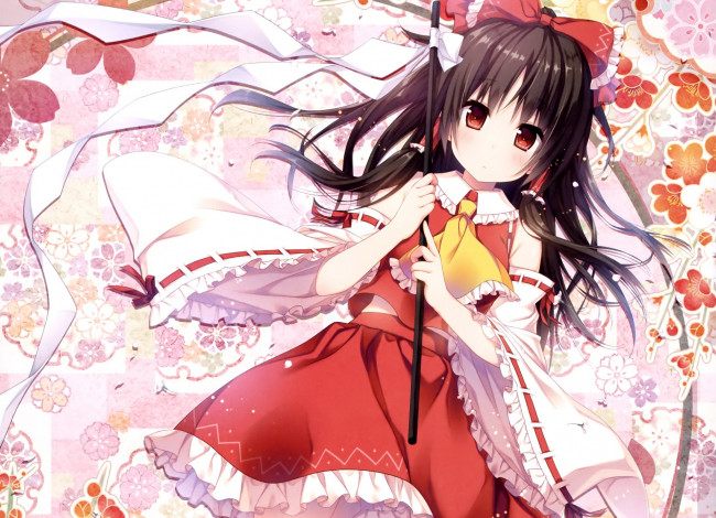 Обои картинки фото аниме, touhou, девушка