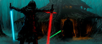 Картинка фэнтези _star+wars кайло рен оружие домик